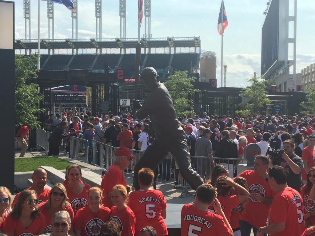 Lou Boudreau Statue Unveiled At Progressive Field